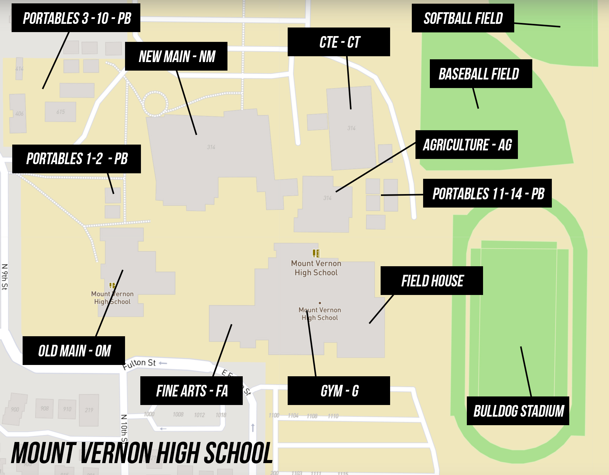 School Map Mount Vernon High School