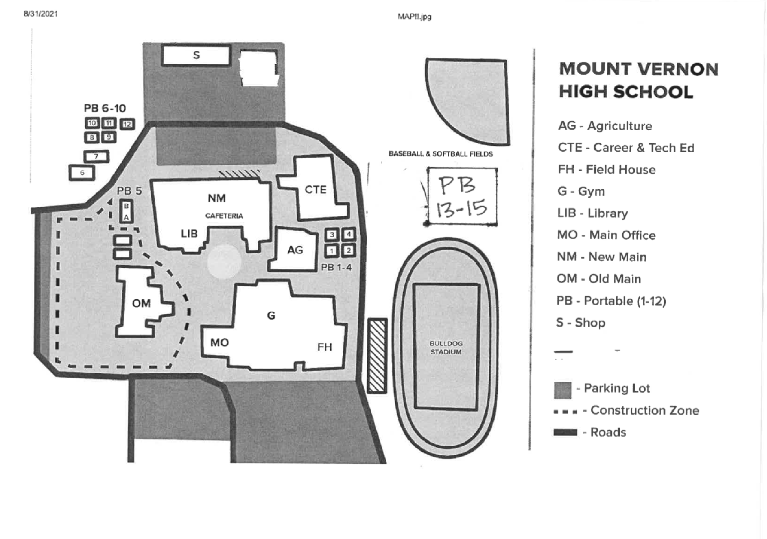 Mount Vernon High School Map